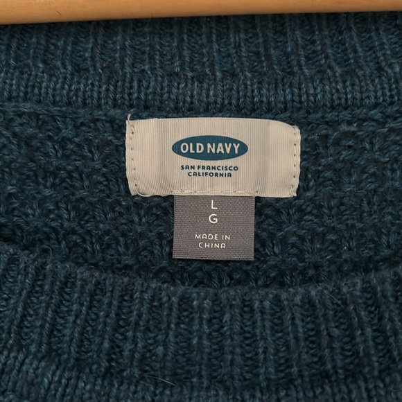 Old Navy Teal Blue Lightweight Sweater - Picture 3 of 12